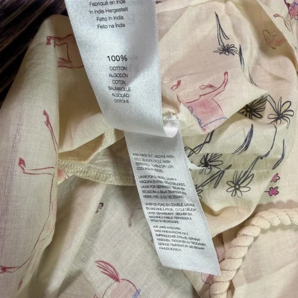 NWT MOTHER The New To Town Shirt Dress Mini Cotton Goodbye Horses Size XS - Picture 12 of 12